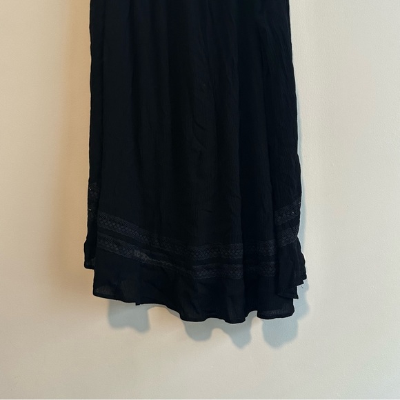 Torrid Black Maxi Crinkle Gauze Hi-Low Skirt Sz 3 - Picture 12 of 12